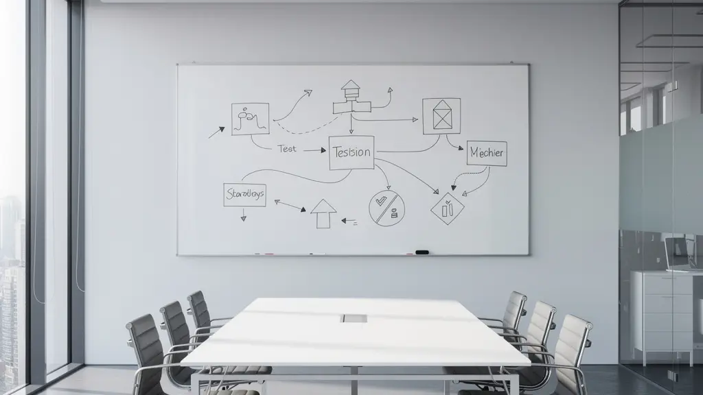 Strategic A/B testing framework showing pre-commitment process and decision paths
