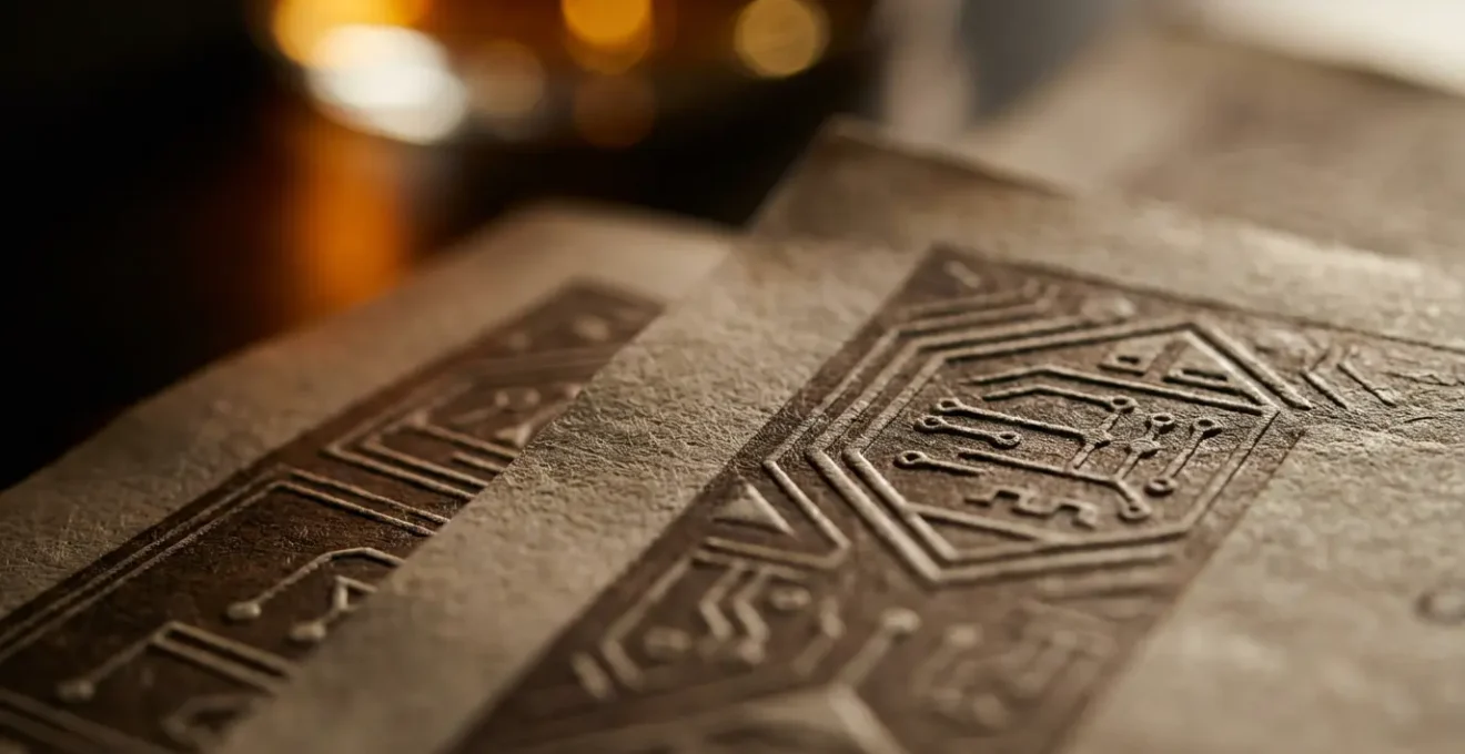 Close-up view of audit report analysis process for smart contract security