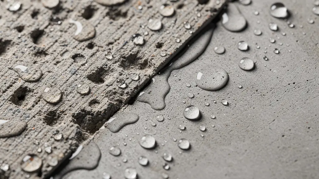 Visual metaphor showing construction phases as water flow patterns