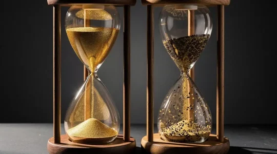 Visual representation of investment fees eating away at portfolio returns over time