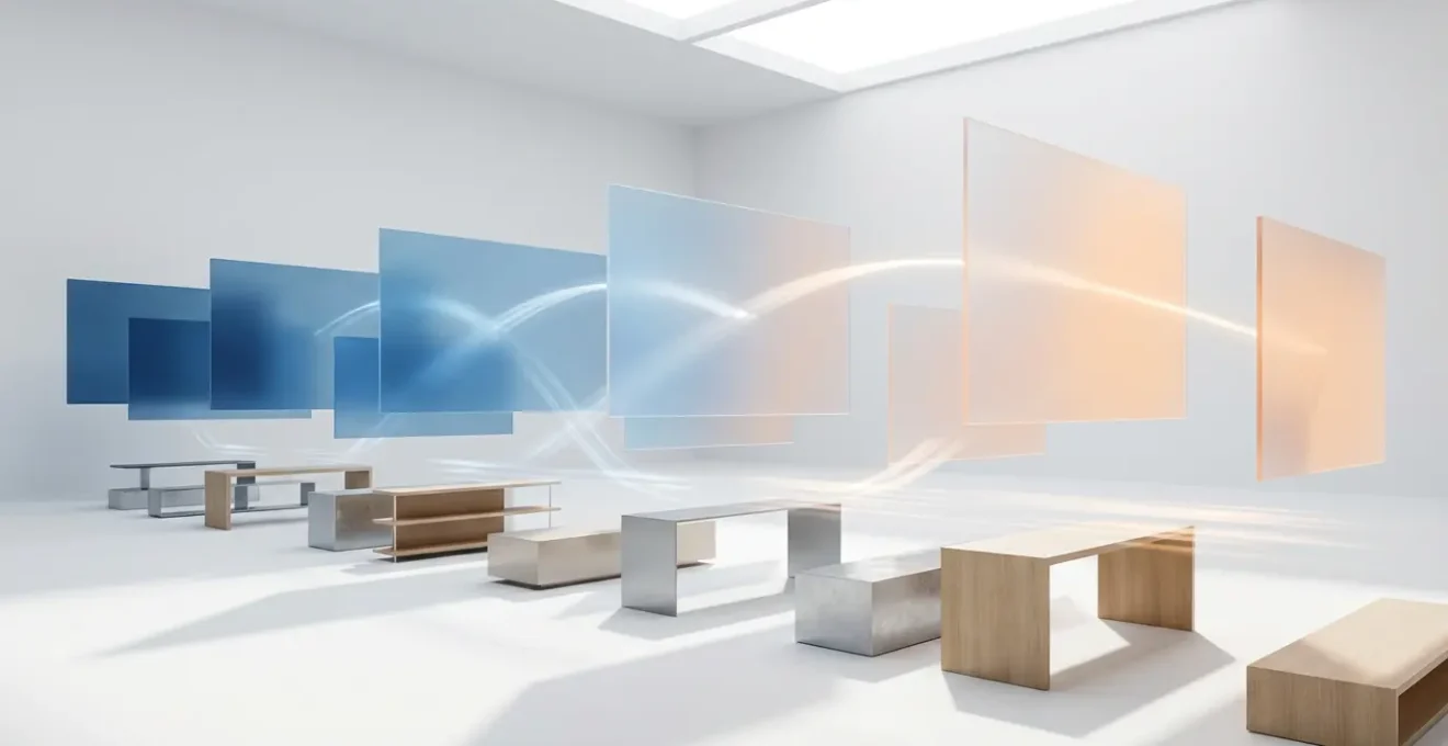 Abstract visualization of hybrid human-AI workflow process