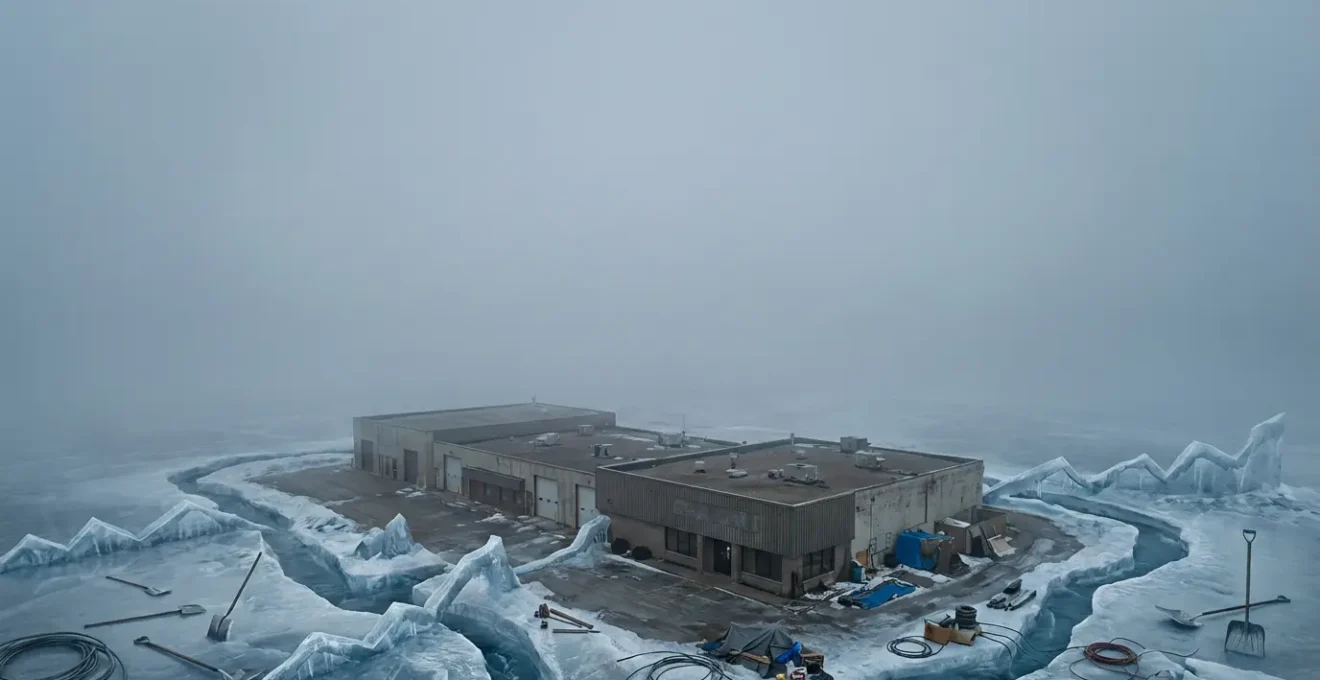 Visual metaphor of property investment cash flow constraints during recession