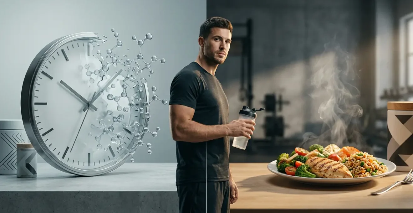 Recreational lifter contemplating meal timing for optimal muscle growth