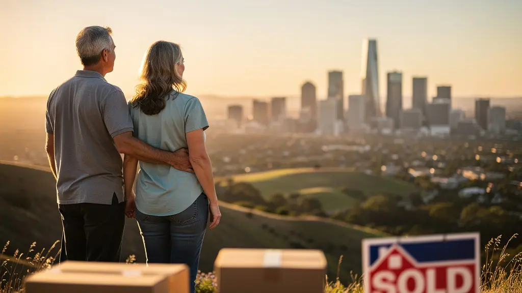 Map visualization showing tax advantages of relocating to different states for capital gains optimization